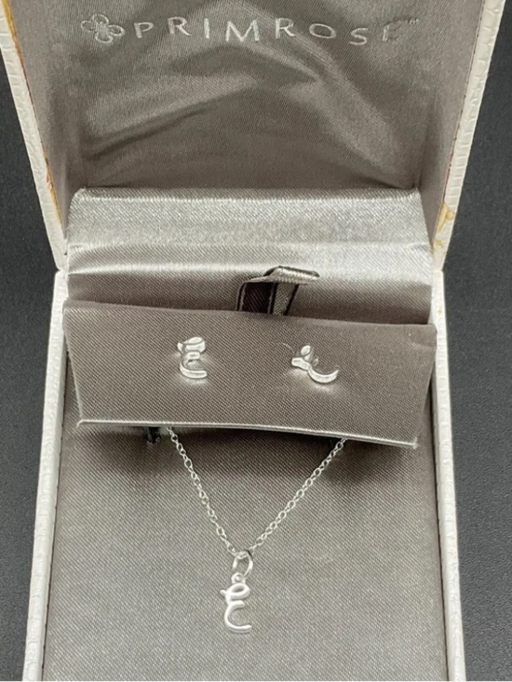 Primrose Sterling Silver Necklace & stud earrings - Matching set